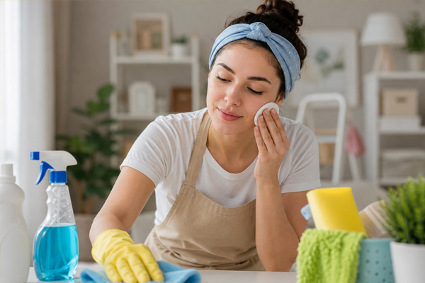 مراقبت های پوستی در زمان خانه تکانی